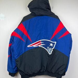 Vintage 90s New England Patriots Apex One Bomber Jacket size XL